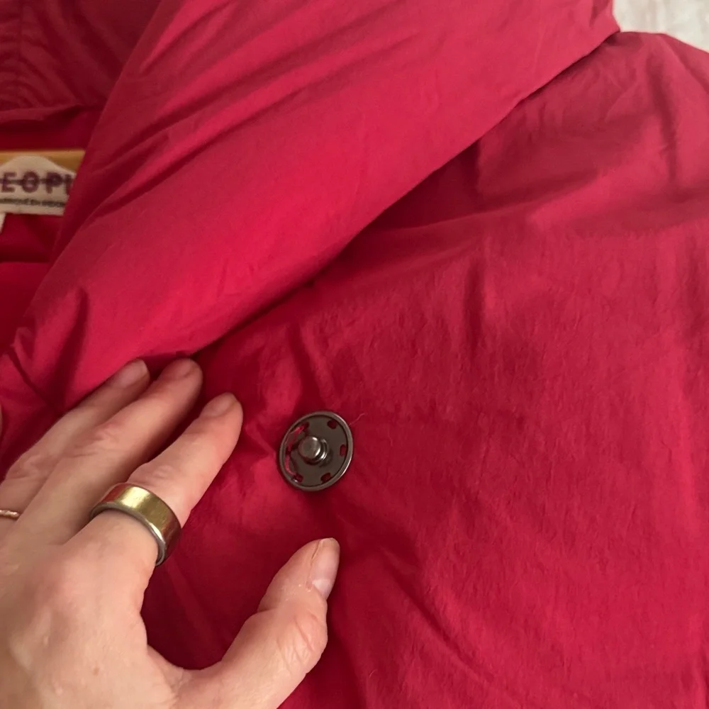 Free People Red Puffer Jacket - Picture 7 of 7